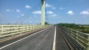 Photo of the A63 Selby Bridge IKO Permatrack system