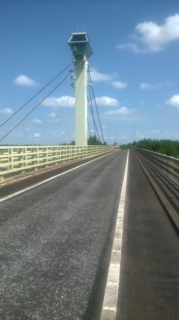 Photo of the A63 Selby Bridge IKO Permatrack system