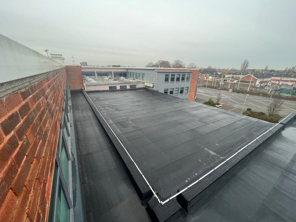 Photo of the Dixons Croxteth Academy completed roof