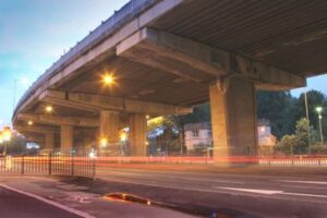 Photo of the M4 Chiswick Flyover, London IKO Permatrack H system