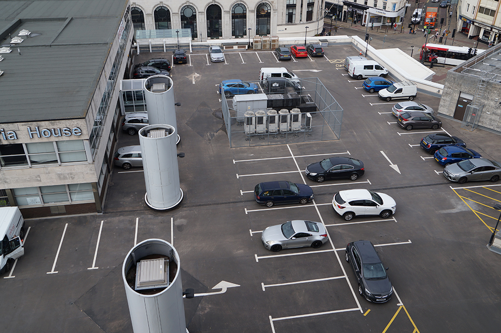 Photo of the Mander Centre Car Park, Wolverhampton IKO Permascreed system