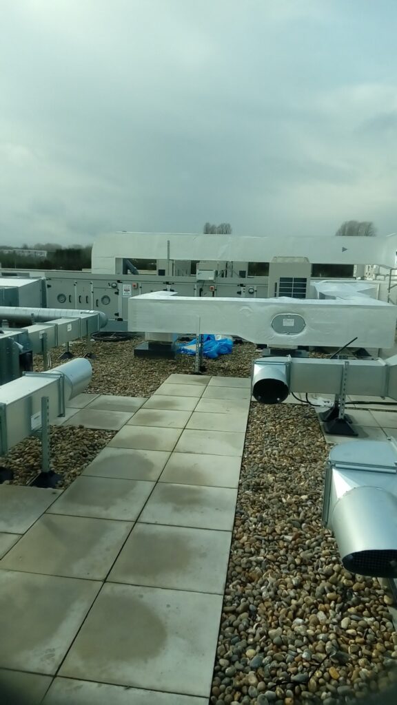 Photo of the completed Milton Keynes University Hospital IKO Permatec Waterproofing system