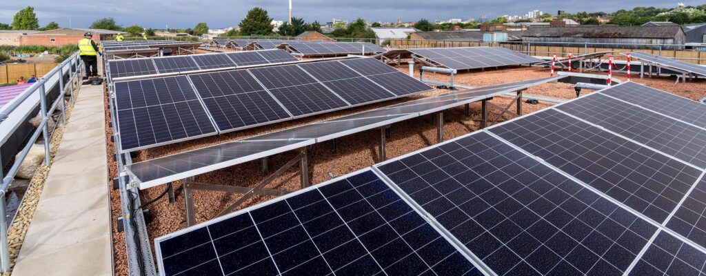 DfE bio solar roofing solutions for education estates