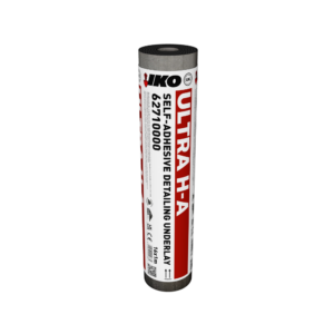 Mock-up image of an IKO ULTRA H-A Self-Adhesive Detailing Underlay roll