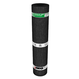 Image of a green coloured IKO Britorch APP Torch-On Capsheet roll