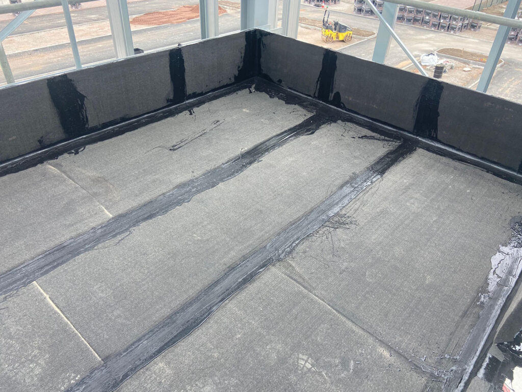 Photo of an IKO Permatec inverted roof system (Ecowrap standard inverted)