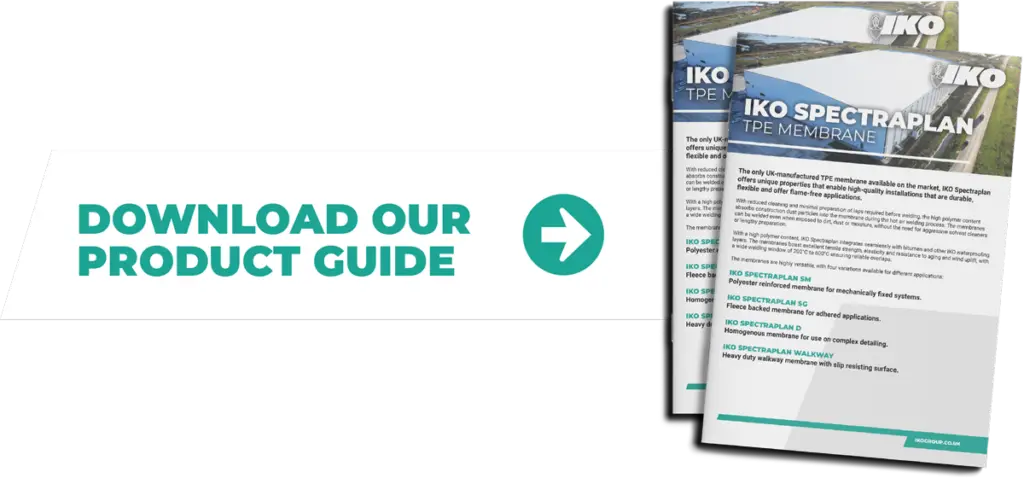 Download IKO Spectraplan TPE waterproofing membrane reference guide button graphic