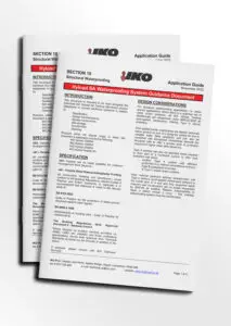 Mock-up of the IKO Hyload SA Waterproofing System Guidance Document front cover