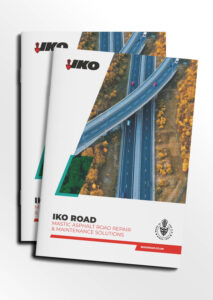 Mock-up of the IKO Road Brochure front cover