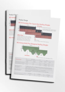 Mock-up of the IKO Roof Shingles Information Sheet
