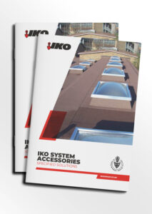 Mock-up of the IKO System Accessories Brochure front cover