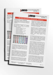 Mock-up of the IKO Technical Guidance – IKO Self-Adhesive Membranes front cover