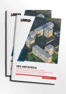 Mock-up of the IKO metatech Systems Brochure front cover