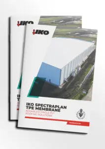 Mock-up of the IKO Spectraplan Brochure front cover