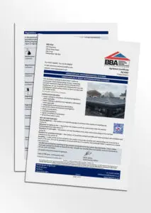 Mock-up of the IKO Armourplan P BBA Certificate