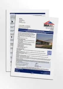 Mock-up of the IKO Armourplan PSG BBA Certificate