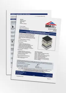 Mock-up of the IKO Permaguard M BBA Certificate