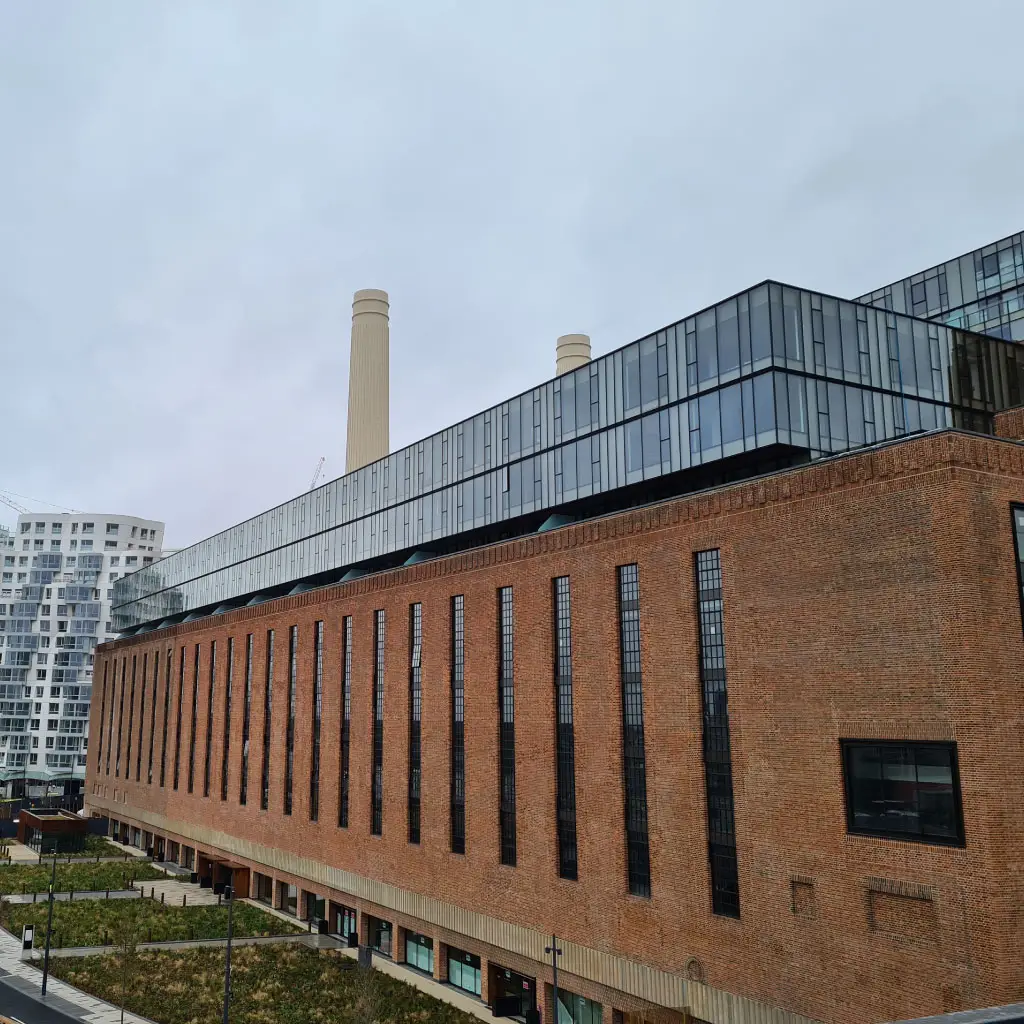 Photograph of one of the new Battersea Power Station podium systems