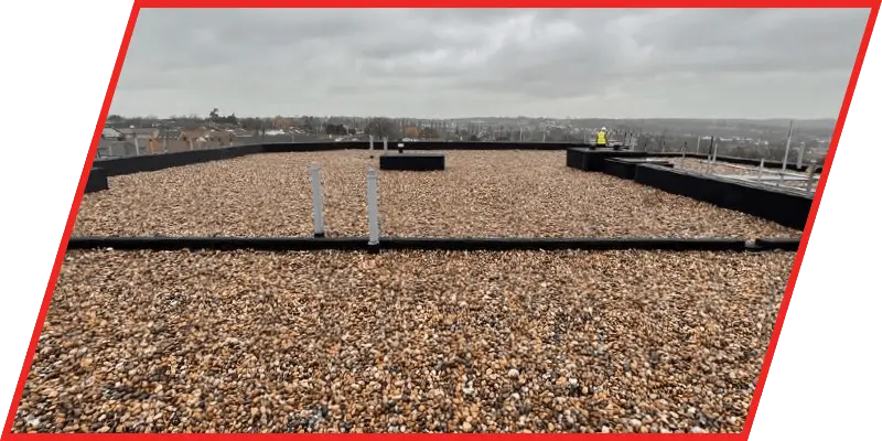 Photo of a new build sector residential roofing system