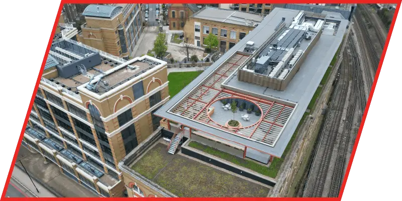 Photo of a new build sector residential roofing system