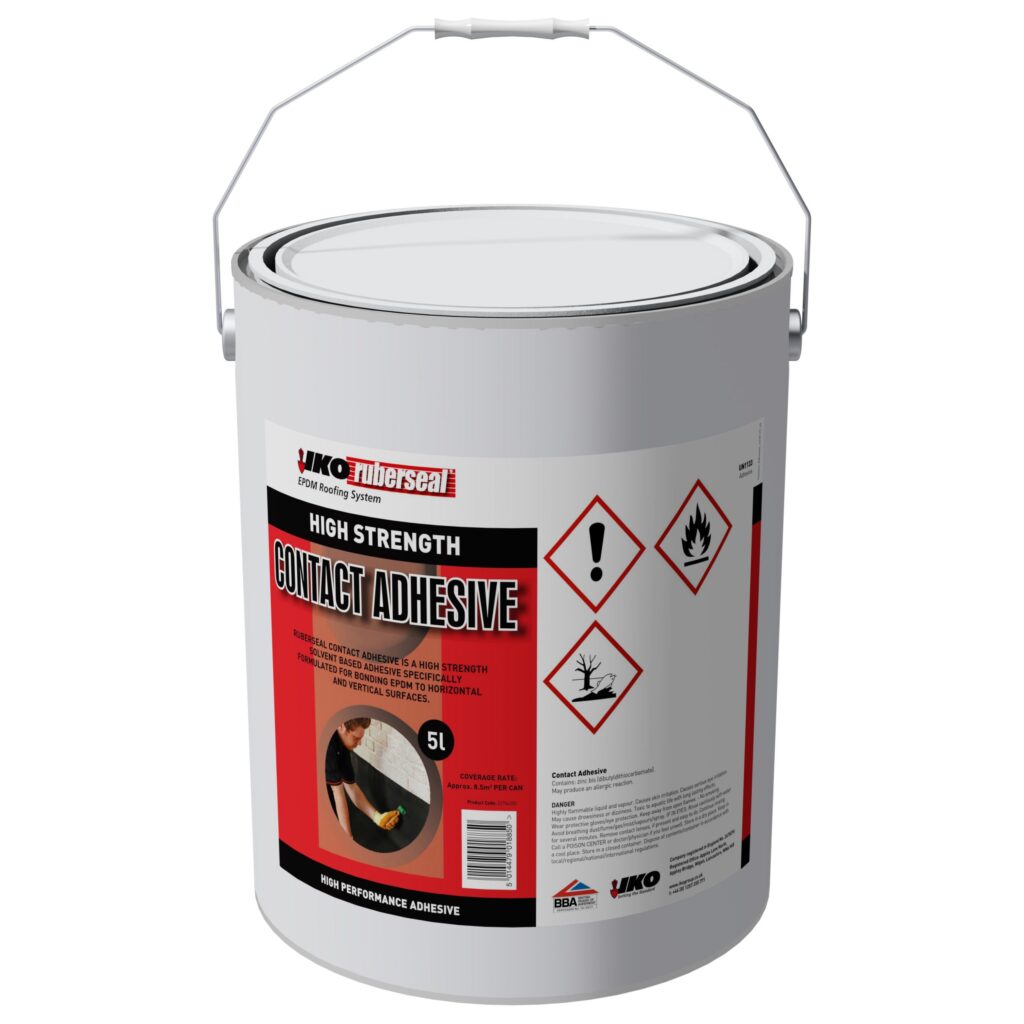 Image of a 5 litre IKO Ruberseal Contact Adhesive tin