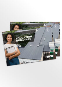 Mock-up of the IKO Education Sector Brochure front cover