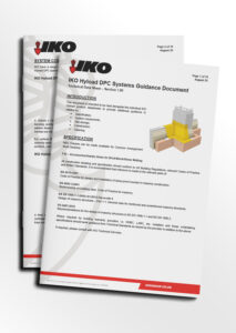 Mock-up of the IKO Hyload DPC System Guidance Document front cover