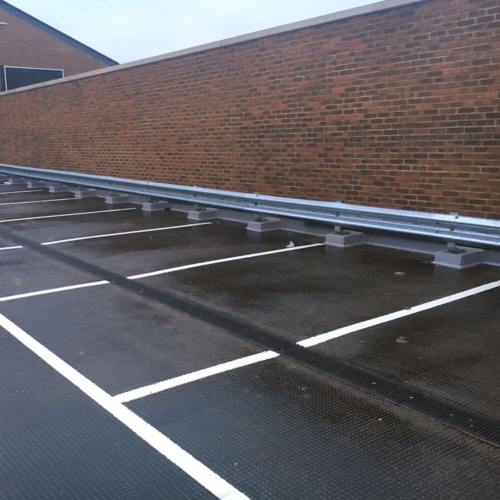 Aerial view photograph of Car Park Waterproofing Systems for Healthcare Facilities