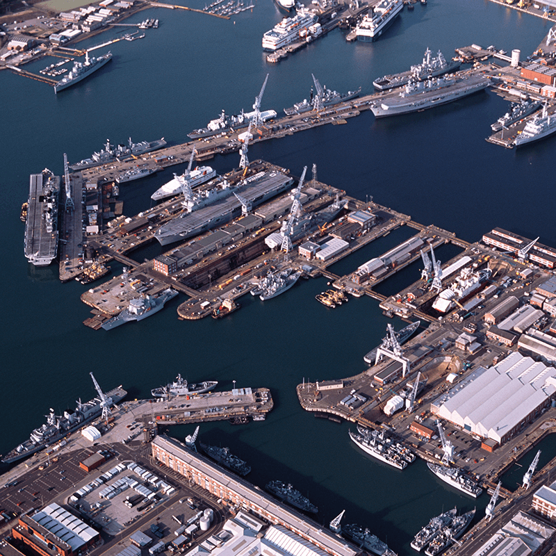 Business sectors and industries - photo displaying a defence sector roofing system
