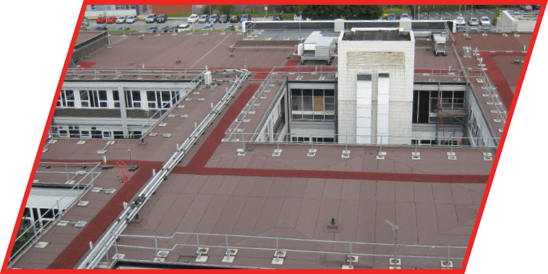 Aerial view photograph of Roofing Systems for Healthcare Facilities