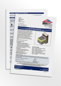 Mock-up of the IKO Etherm XPS-C Inverted Roof Insulation BBA Certificate