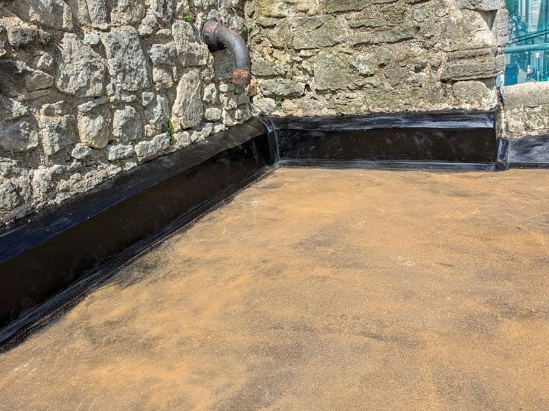 Photo of the IKO Permaphalt mastic asphalt roofing system at The Bargate in Southampton