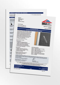 Mock-up of the IKO enertherm XPS Inverted Roofing System BBA Certificate