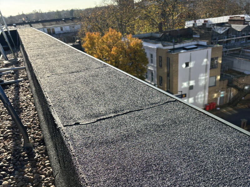 Photo of the IKO Permatec LI Anti-Root Inverted Roofing and Waterproofing System with IKO Elements Extensive Green Roof System at the Chiswick Health Centre and Residential Building project