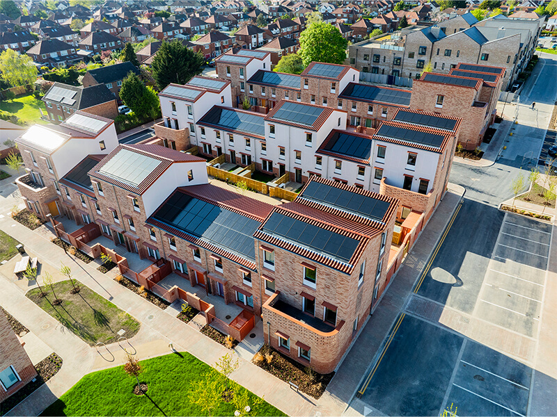 IKO Armourplan PSG Single Ply Waterproofing System at Burnholme Green, Burnholme Estate