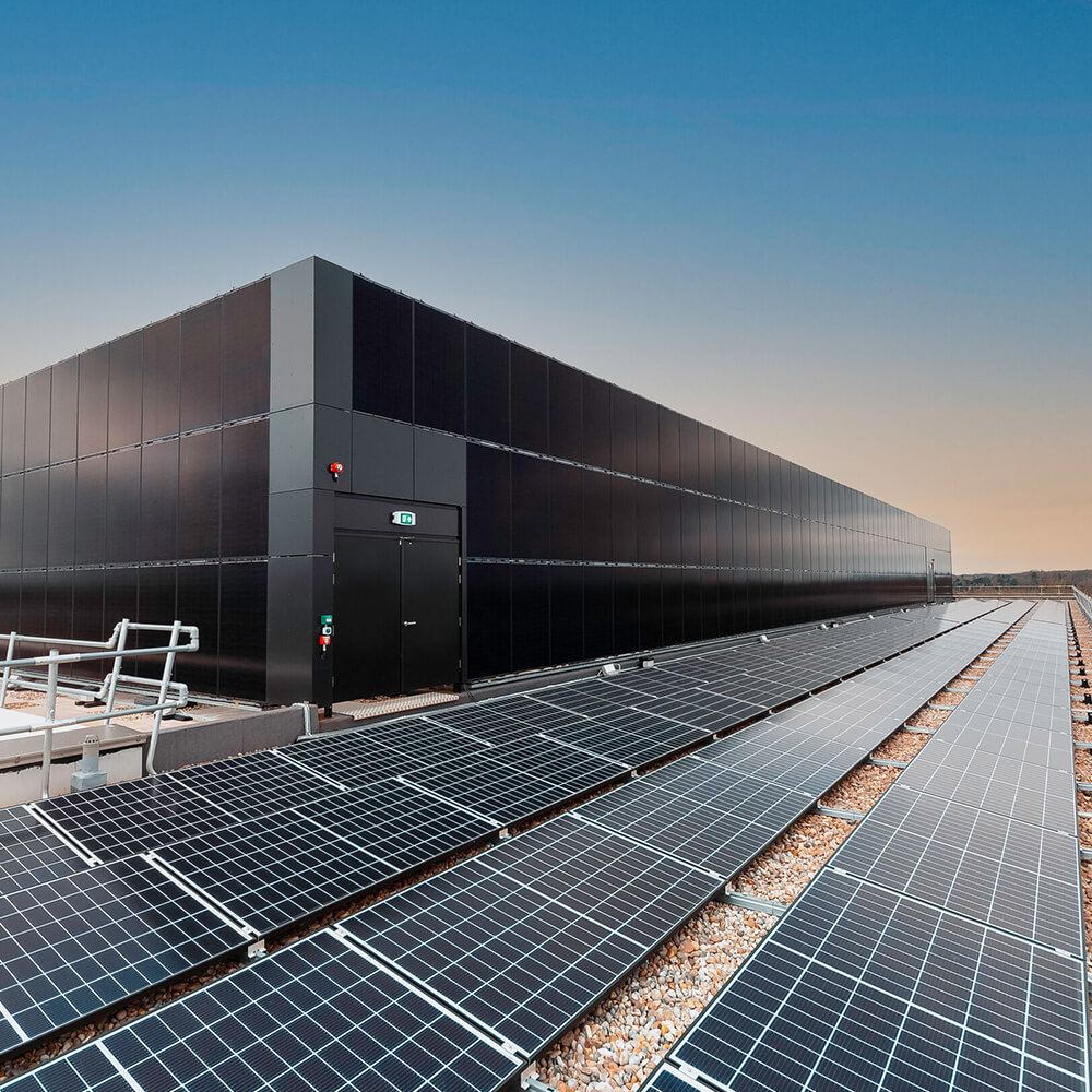 Photo of a completed education sector school roofing system