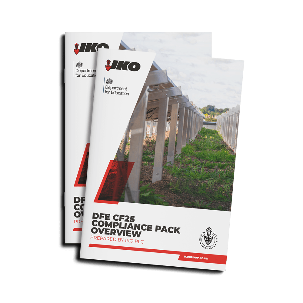 Mock-up of the DfE CF25 Compliance Guide front cover