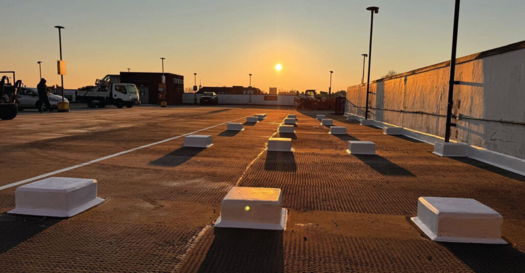 Roofing works on a live retail and logistics site with phased installation to reduce downtime