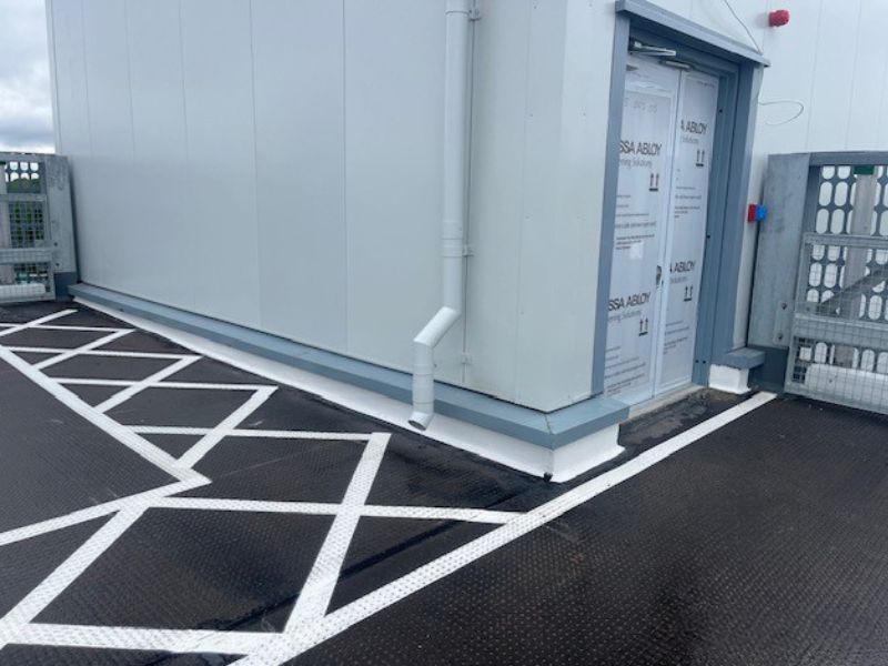 Guildford Borough Council multi-storey car park deck with IKO Permascreed falls and IKO Permapark waterproofing system