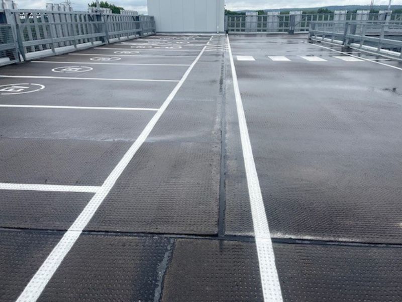 Trafficable waterproofing system for the Guildford Borough Council depot car park