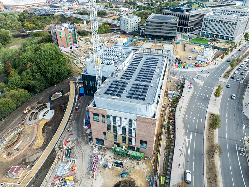 Sunderland Eye Hospital features 1,251m² of IKO roofing, combining IKO Armourplan P and IKO Permatec LI to deliver reliable waterproofing across a complex healthcare development