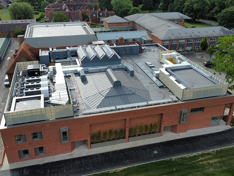 Radley College School of Music featuring IKO Armourplan PSG single ply roofing