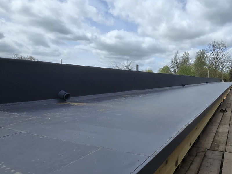 IKO Armourplan single ply roofing at Fox Hill House